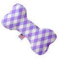 Mirage Pet Products 8 in. Purple Plaid Bone Dog Toy 1156-TYBN8